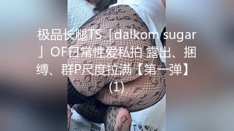 极品长腿TS「dalkom sugar」OF日常性爱私拍 露出、捆缚、群P尺度拉满【第一弹】 (1)