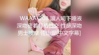   WAAA-208 讓人喝下唾液深吻密着打樁性交 性感深吻男士按摩 佐山愛[中文字幕]