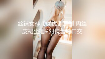 丝袜女神【优优】定制 肉丝皮裙坐插+对镜舌吻口交