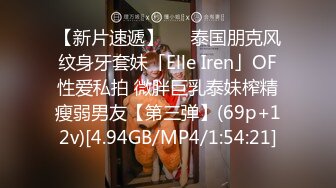 【新片速遞】   ✨泰国朋克风纹身牙套妹「Elle Iren」OF性爱私拍 微胖巨乳泰妹榨精瘦弱男友【第三弹】(69p+12v)[4.94GB/MP4/1:54:21]